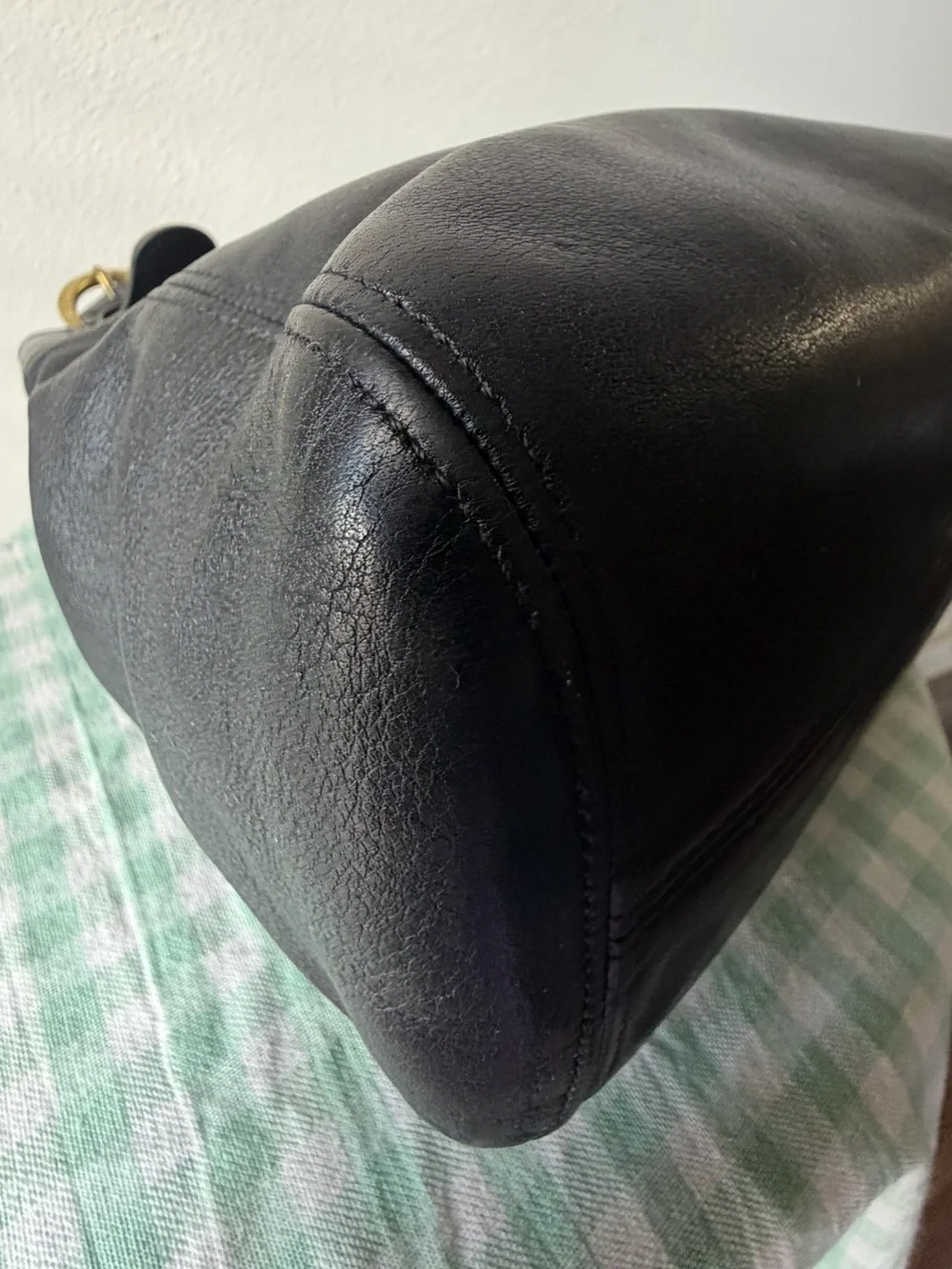 VINTAGE Coach Black Waverly Soho Buckle Bag
